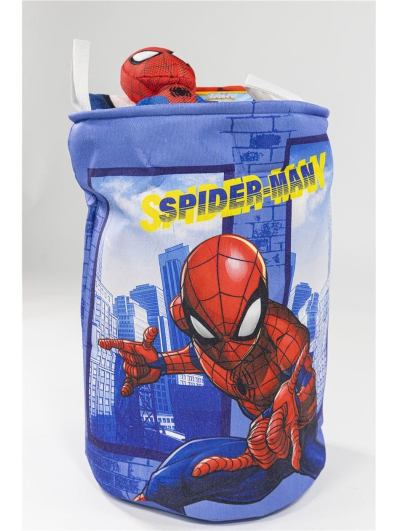 Panier à linge 50x32 cm Spiderman Bleu - Kiabi