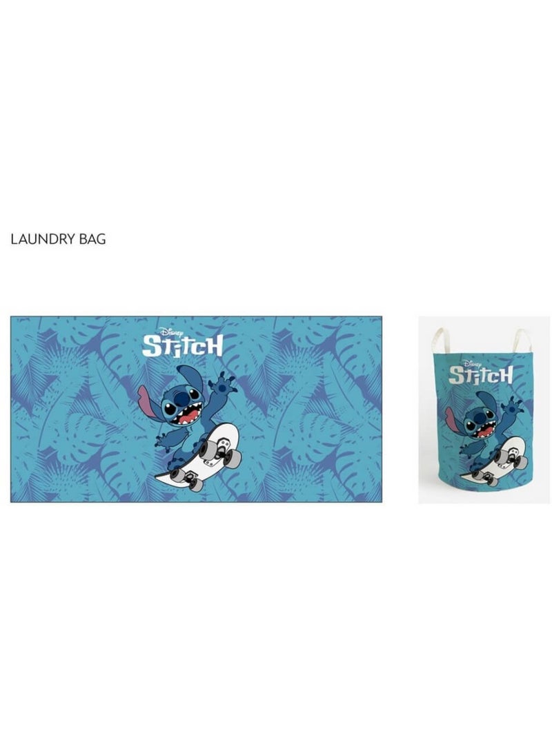 Panier à linge 50x32 cm Stitch - Skate - (Lilo & Stitch) Multicolore - Kiabi