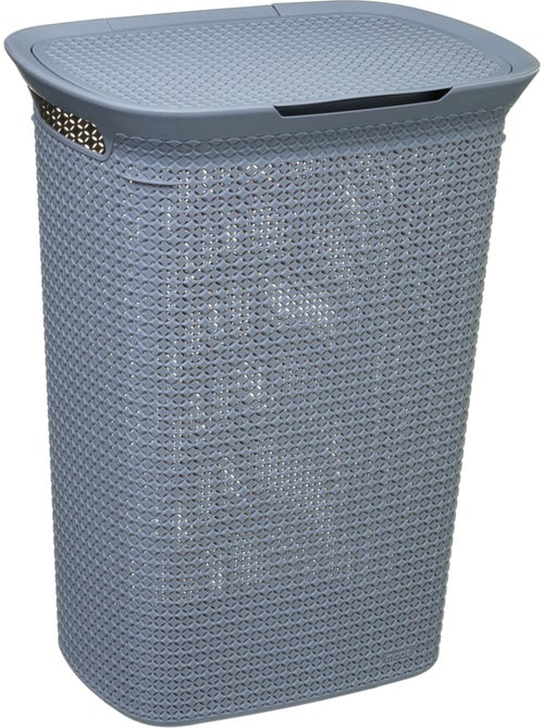 Panier à linge 57L avec couvercle SCANDI - Kiabi