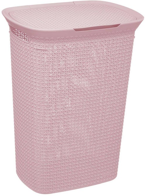 Panier à linge 57L avec couvercle SCANDI - Kiabi