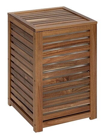 Panier à linge 65L bois acacia