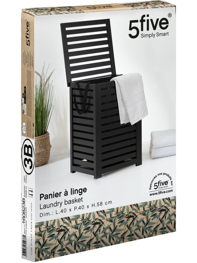 Panier à linge 65L SICELA Noir - Kiabi