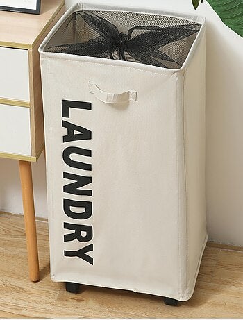 Panier à linge avec roues – Corbeille à Linge en Tissu