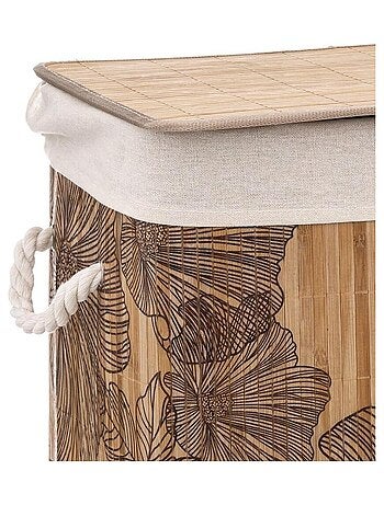 Panier à linge bambou Blackflora