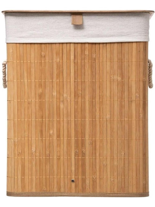 Panier à linge bambou naturel - Kiabi Panier à linge bambou naturel - Kiabi