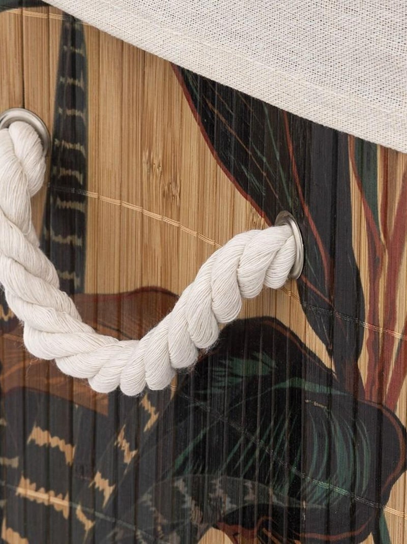 Panier à linge bambou Palawan Beige - Kiabi