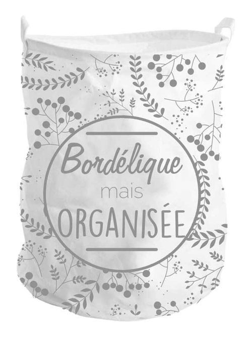 Panier à linge "Bordélique mais organisée" - Kiabi