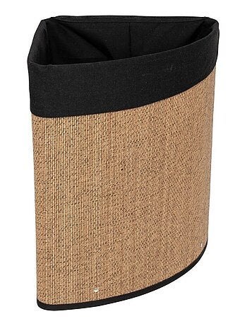 Panier à linge d'angle 48L en bambou