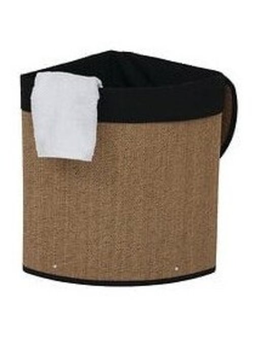 Panier à linge d'angle 48L en bambou - Kiabi