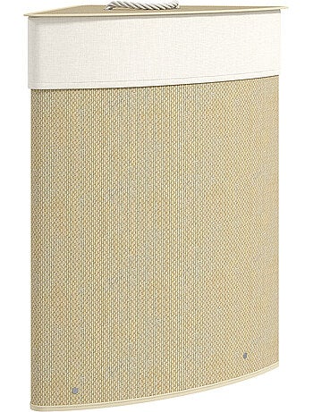 Panier à linge d'angle bambou 55l