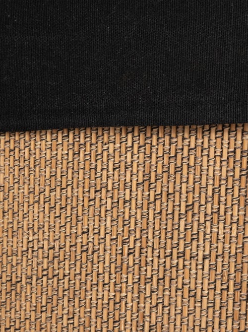 Panier à linge d'angle en bambou et tissu - Kiabi