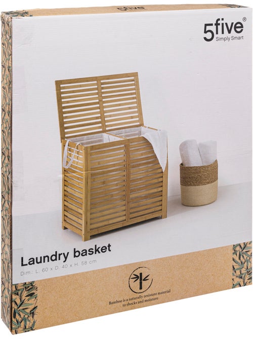 Panier à linge double 50L SICELA - Kiabi