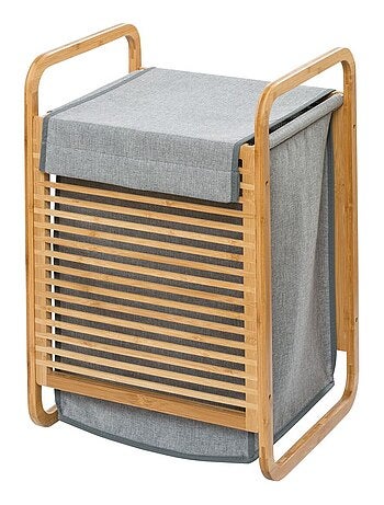 Panier à linge en bambou Bahari - 40 x H. 60 cm