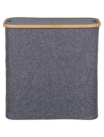 Panier à linge en bambou gris foncé 54 x 33 x 54 - House Nordic
