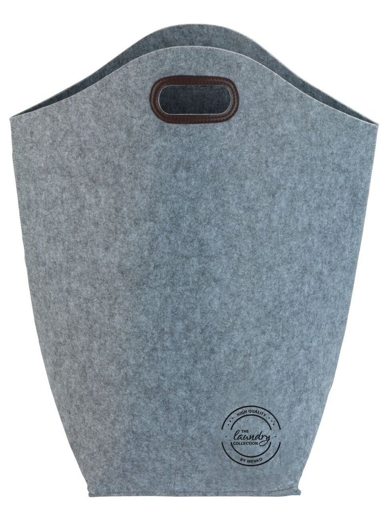 Panier à linge en feutrine SCANDI Gris - Kiabi