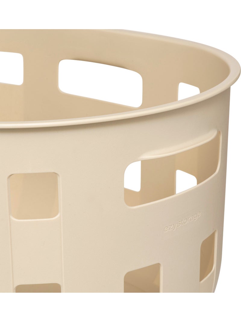 Panier à linge en tissu HARMONY Beige argile - Kiabi