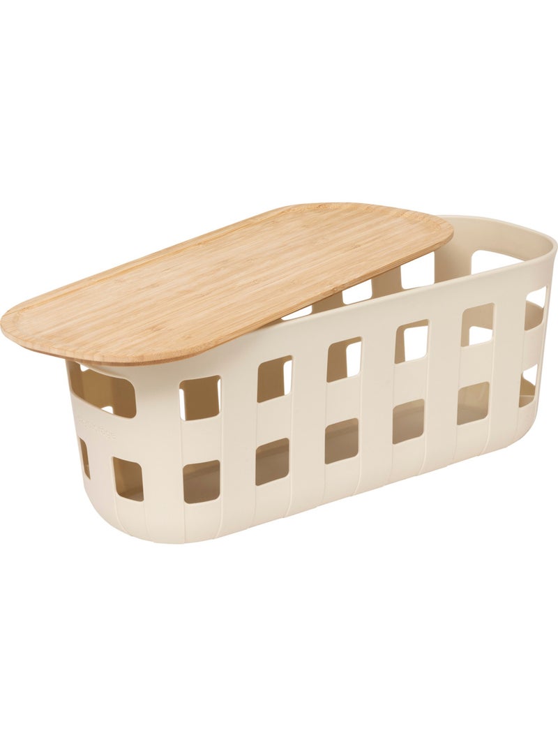 Panier à linge en tissu HARMONY Beige - Kiabi
