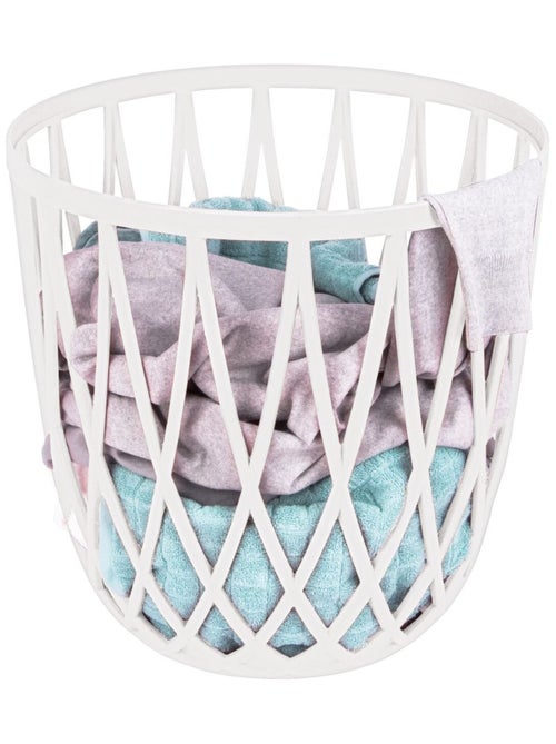 Panier à linge et tabouret de salle de bains OMIO - Kiabi
