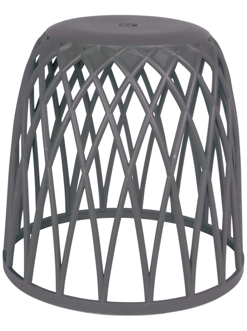 Panier à linge et tabouret de salle de bains OMIO Gris - Kiabi
