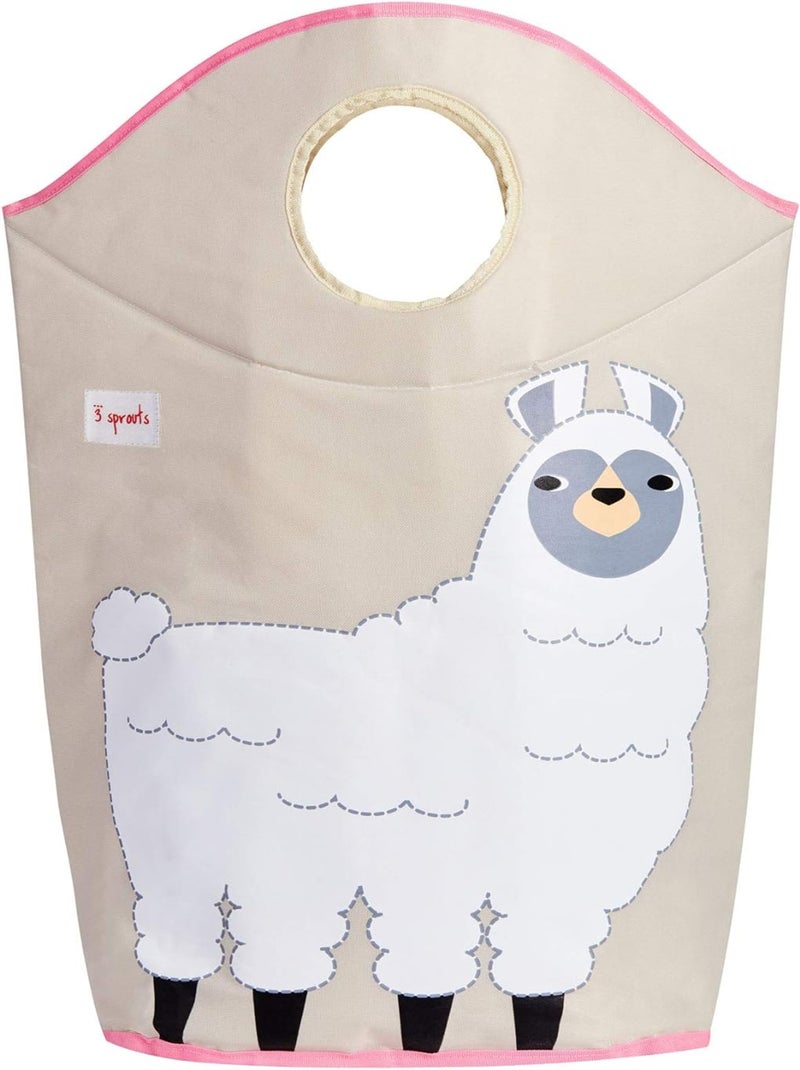 Panier à linge Lama Blanc - Kiabi