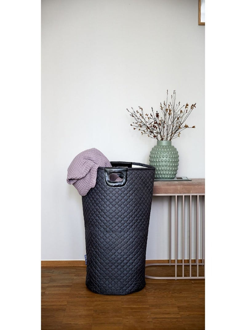 Panier à linge lavable avec poignées WABO Gris - Kiabi