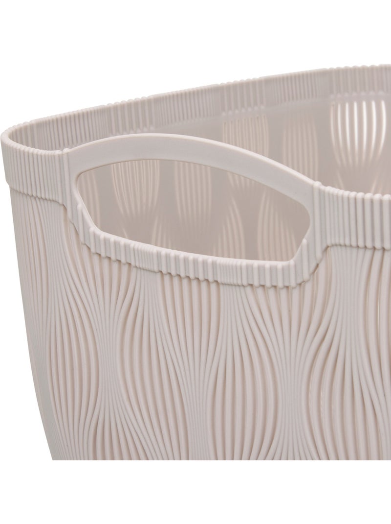 Panier à linge LEAF Beige - Kiabi