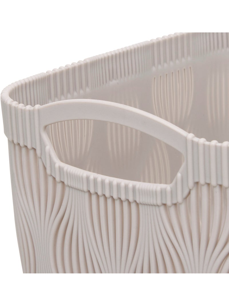 Panier à linge LEAF Beige - Kiabi
