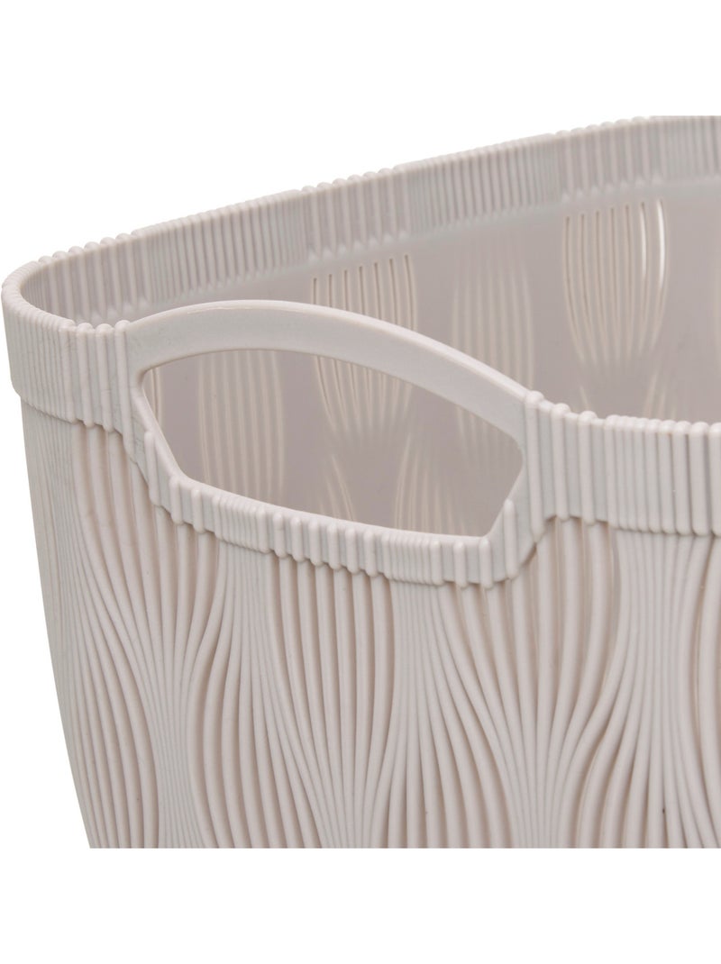 Panier à linge LEAF Beige - Kiabi