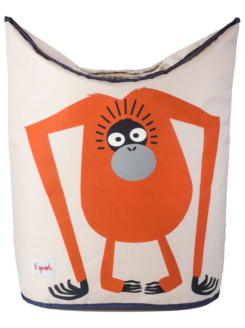Panier à linge Orang Outan Orange - Kiabi
