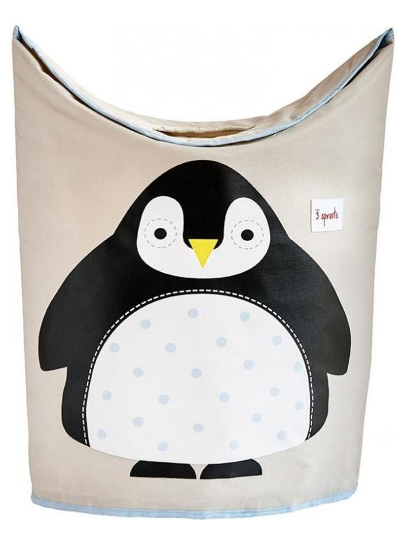Panier à linge Pingouin Noir - Kiabi