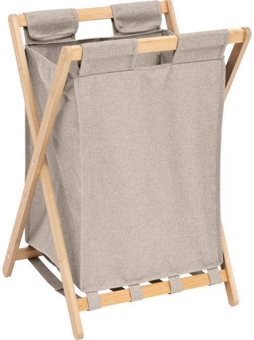 Panier à linge pliable 50L TIDY - Kiabi Panier à linge pliable 50L TIDY - Kiabi