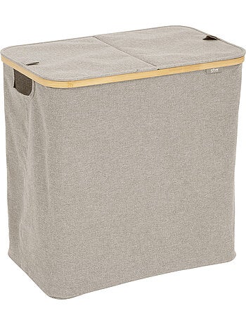 Panier à linge pliable double 80l tidy