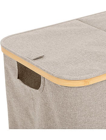 Panier à linge pliable double 80l tidy