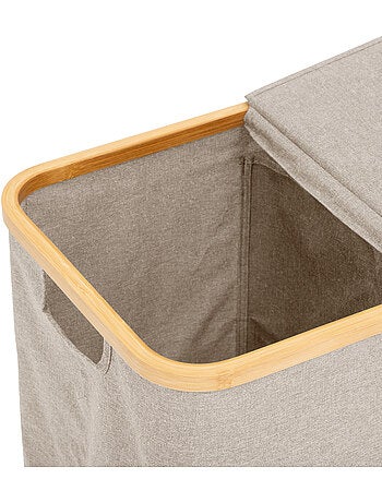 Panier à linge pliable double 80l tidy