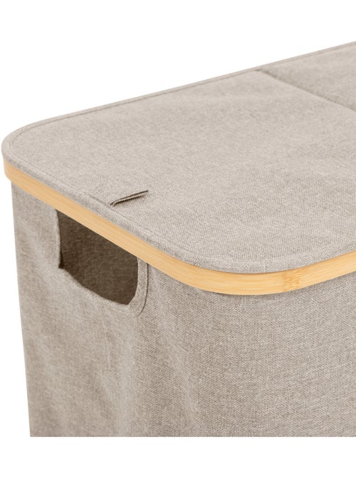 Panier à linge pliable double 80L TIDY - Kiabi
