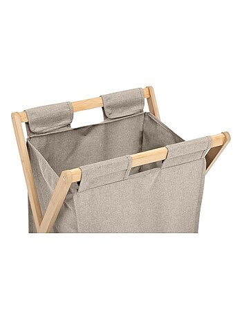 Panier à linge pliant 50L en bambou