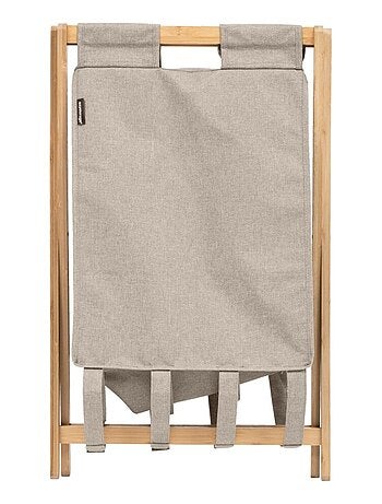 Panier à linge pliant 50L en bambou