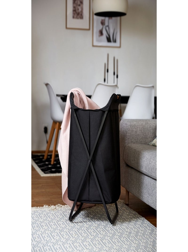 Panier à linge pliant design industriel LOFT Noir - Kiabi