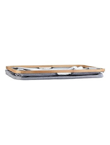 Panier à linge pliant en bambou et tissu BAHARI