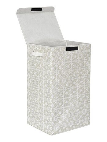 Panier à linge rectangle pliable à motifs