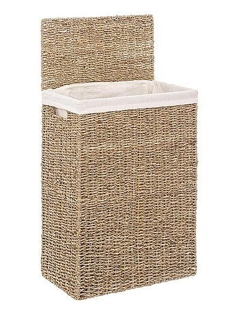 Panier à linge rectangle seagrass