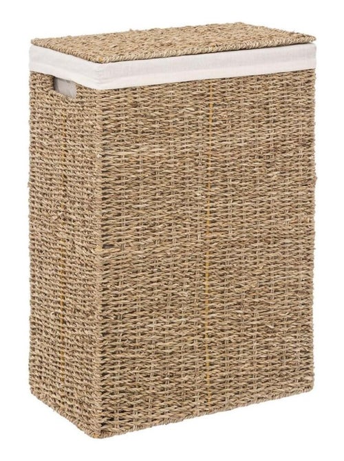 Panier à linge rectangle seagrass - Kiabi
