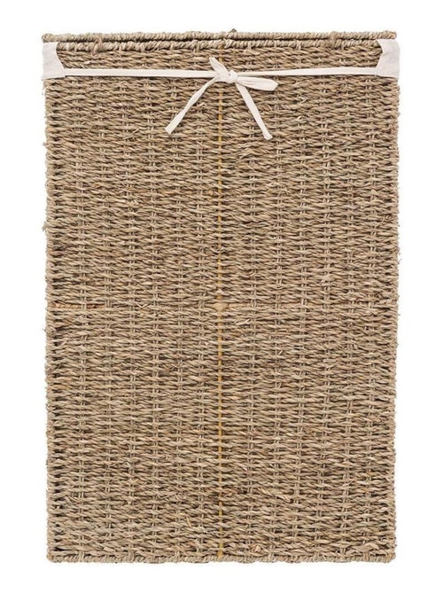 Panier à linge rectangle seagrass - Kiabi