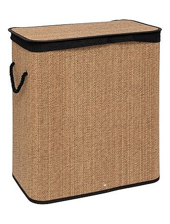 Panier à linge rectangulaire 100L en bambou