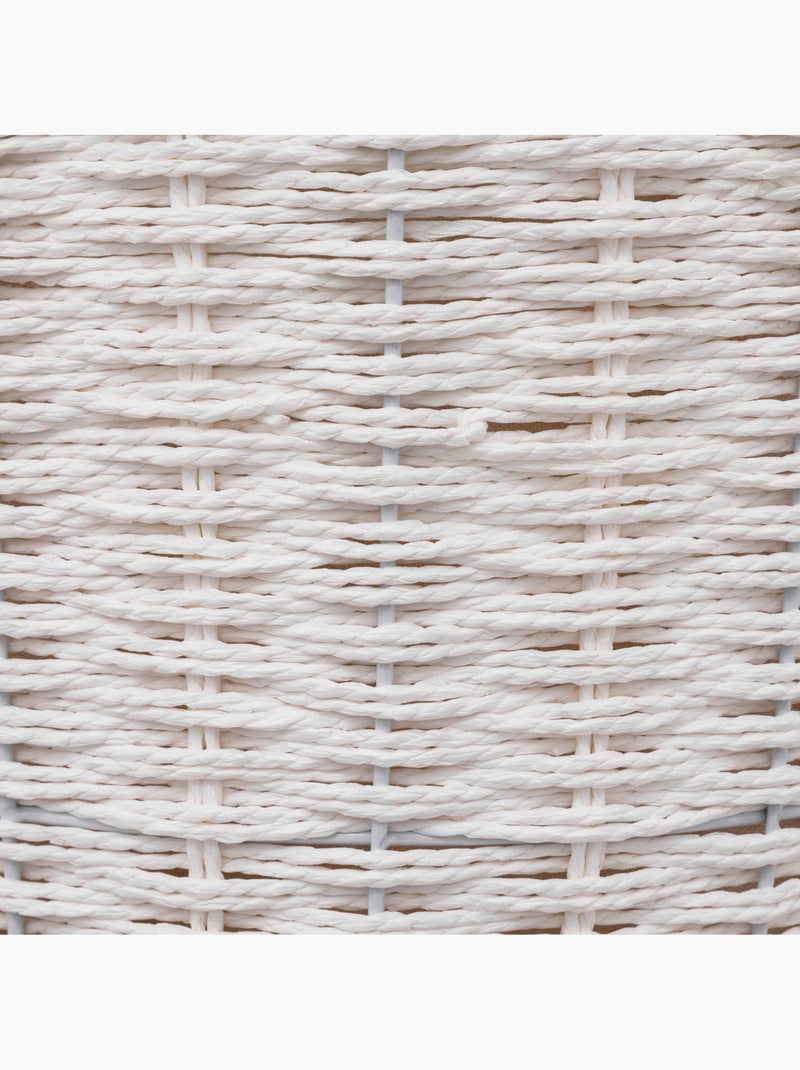 Panier à linge rond 40L VANNERIE Blanc - Kiabi