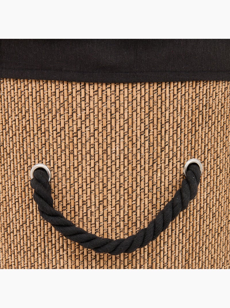 Panier à linge rond 48L STEMY Noir - Kiabi