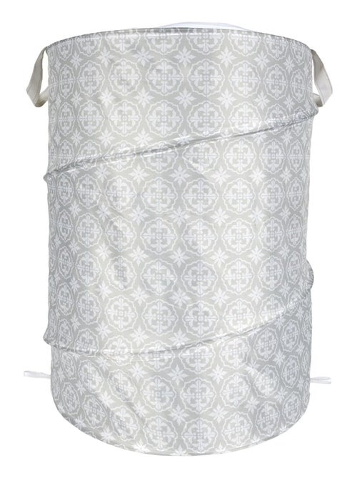 Panier à linge rond pliable avec poignées POP UP - Kiabi