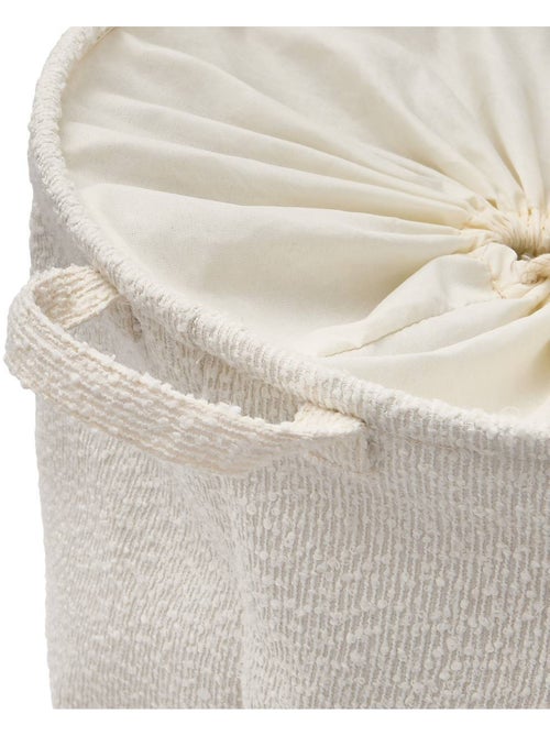 Panier à linge rond pliable bouclette - Kiabi