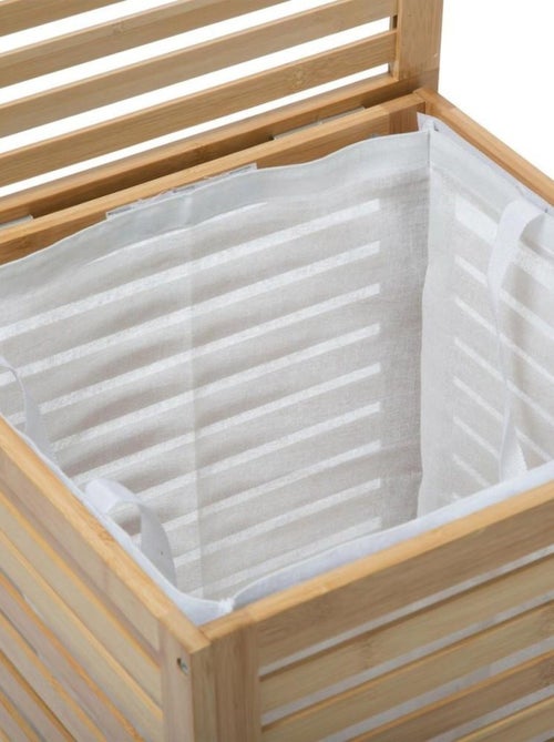 Panier à linge Sicela bambou - Kiabi