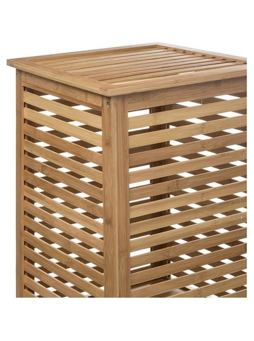 Panier à linge Sicela bambou - Kiabi